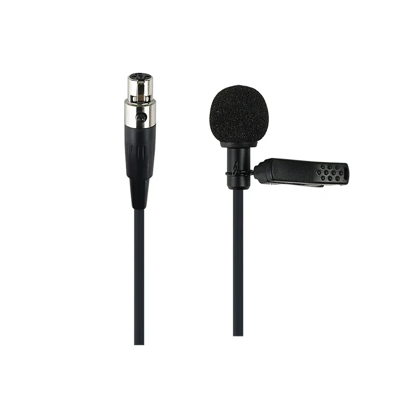 ميكروفون مكثف Canfon متعدد الاتجاهات ، مشبك طية صدر ، متوافق مع جهاز إرسال لاسلكي Shure ، مكثف