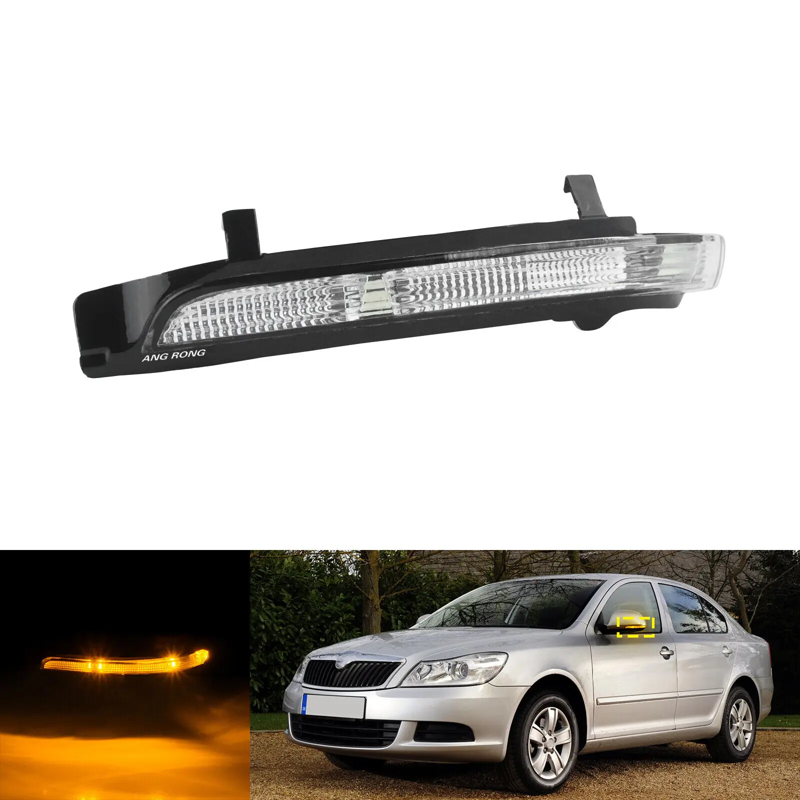 Left Side Door Wing Mirror Indicator Turn Signal Light LED Lamp For Skoda Octavia 1Z 2009-2013 Skoda Superb 3T4 3T5