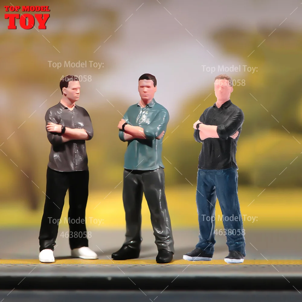 

Painted Miniatures 1/24 1/64 1/43 1/87 Stand Posture Paul Walker Male Scene Figure Doll Unpainted Model For Car Vehicles Toy