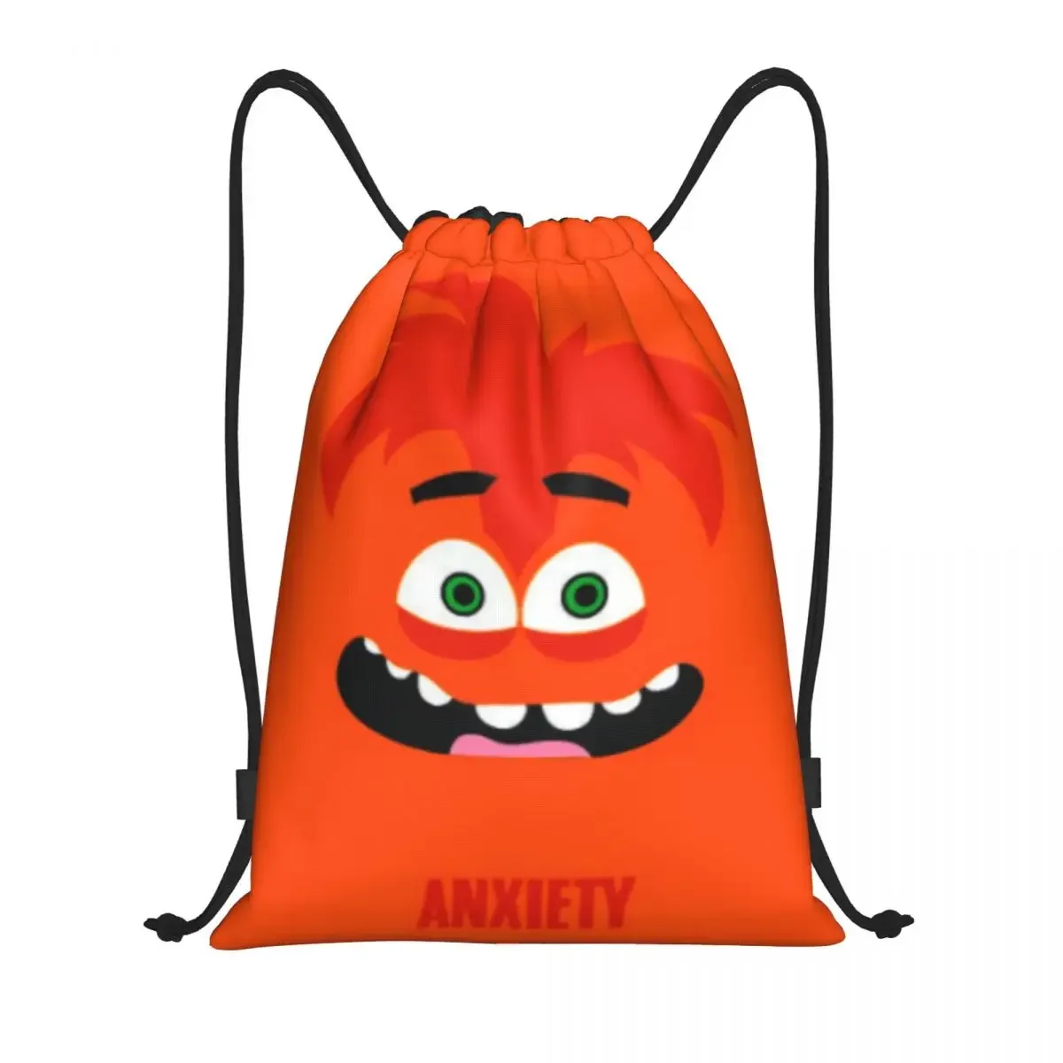 Custom Inside Out Anxiety Drawstring Bag for Shopping Yoga Backpacks Women Men Cartoon Sports Gym Sackpack