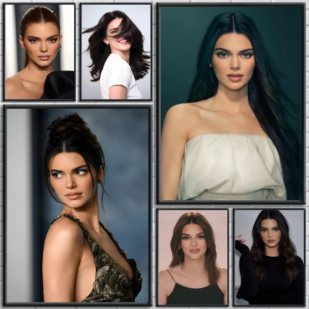 Kendall Jenner Poster Modern Aesthetic Wall Art Print Minimalist Poster Bedroom Living Room Home Decor Gift