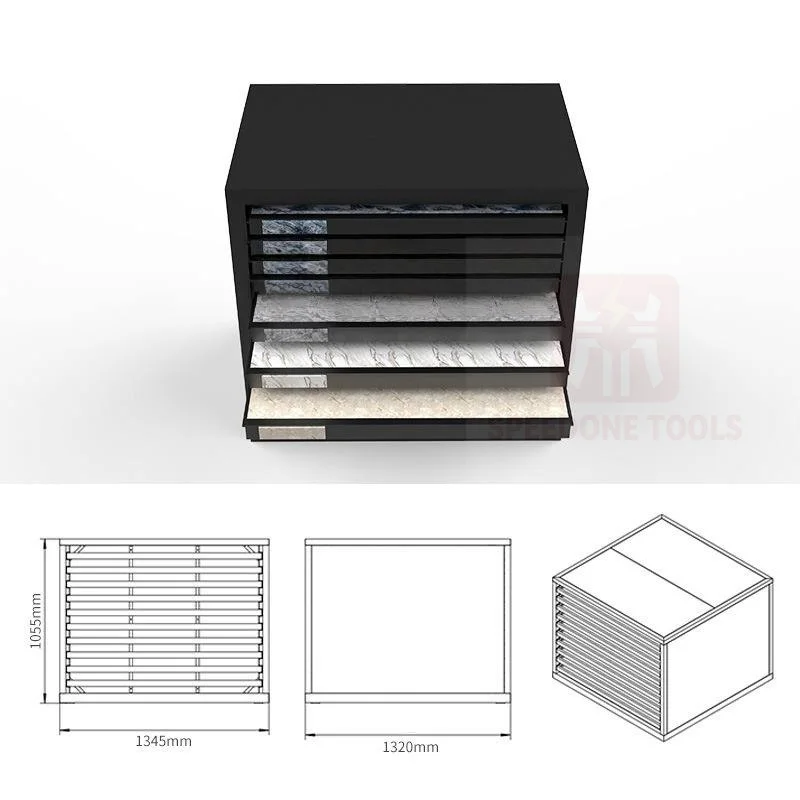 Hot Sale Modern Customized Artificial Quartz Stone Tile Sample Stand Rails Slide Panel Granite Wood Flooring Display Stand Easy
