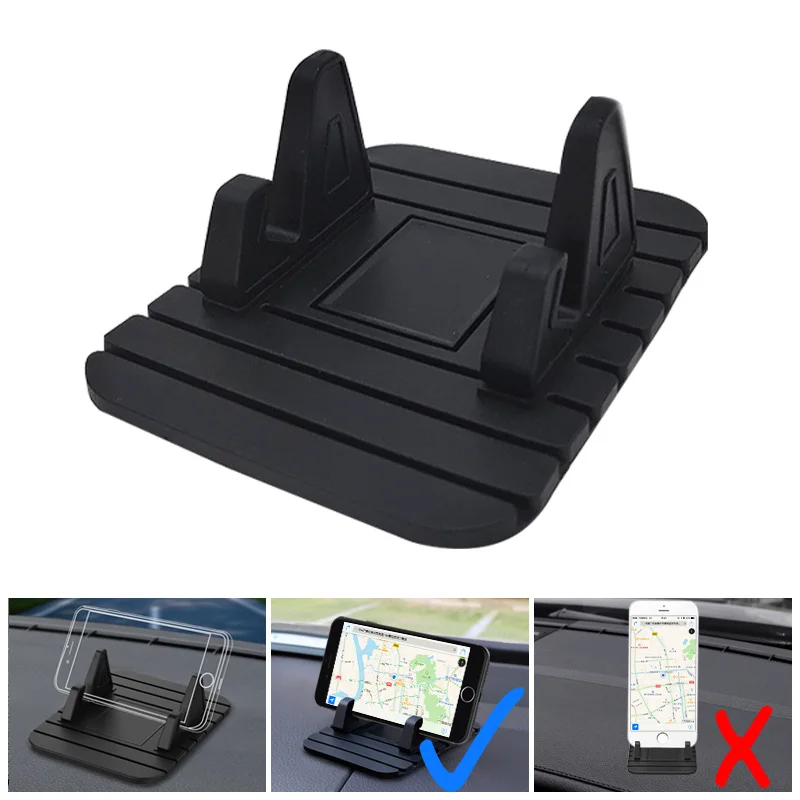 Anti-slip Car Silicone Holder Mat Pad Dashboard Stand Mount For Phone GPS Bracket For iPhone Samsung Xiaomi Huawei Universal