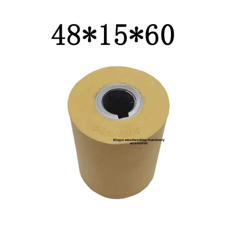 Feeder pressure wheel, made of rubber, accessory for four-wheel and seven wheel woodworking milling machine, durable view 3