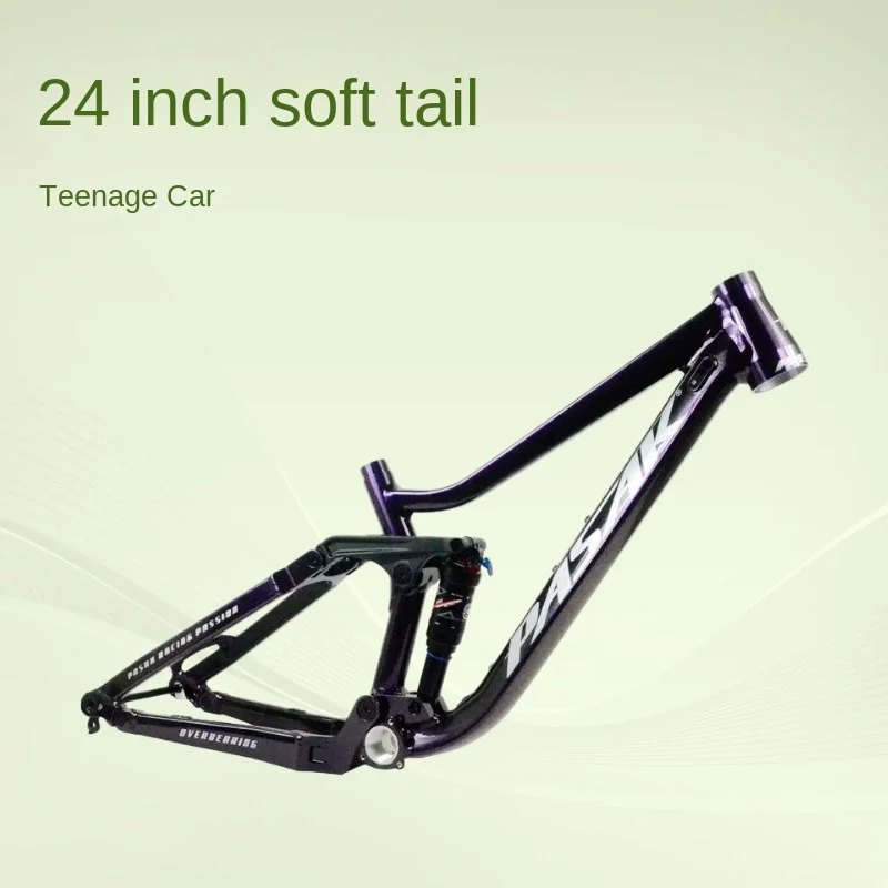 Pasak quadro de montanha adolescente cauda macia 24 polegadas 3.0 pneu BOOST barril eixo quadro 148MM downhill DH floresta estrada AM