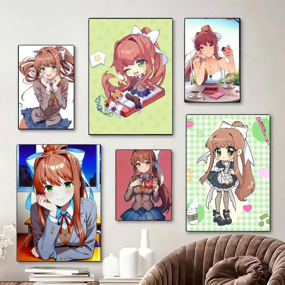

Cartoon Character M-Monika Poster Perfect Space Sticker Self Adhesive for Office Home Theater Wall Art Decor Fancy Gift
