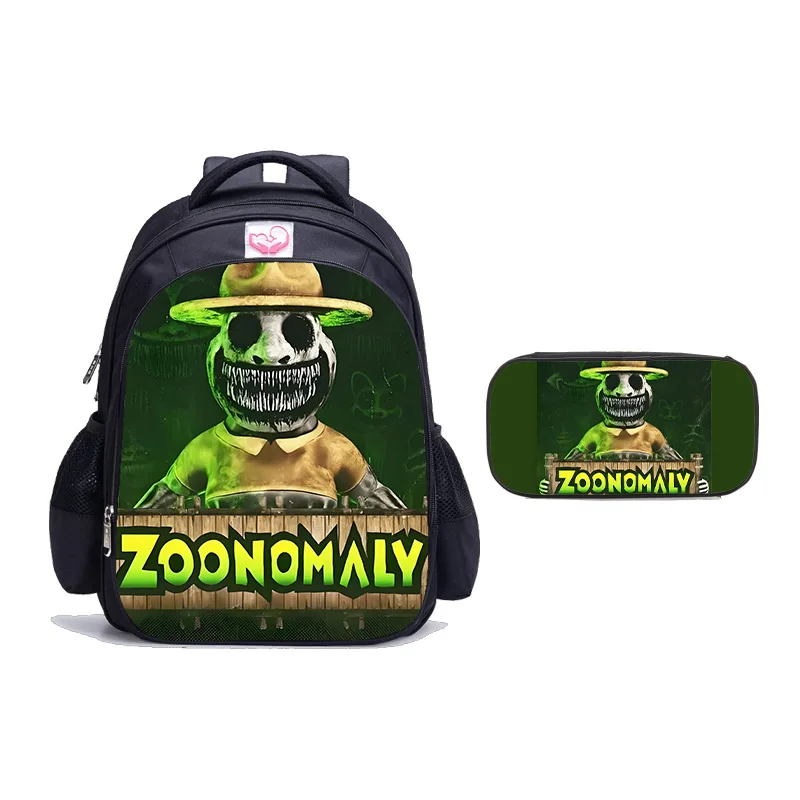 2 Stuks Zoömaly Rugzakken Primaire Jongens Meisjes Orthopedische Schooltas Games Cartoon Kinderen Mochilas Met Pen Tas