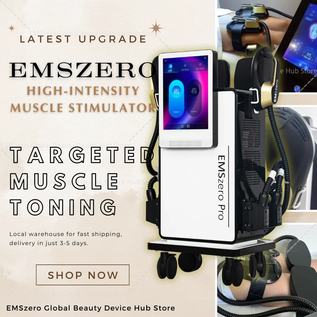 EMSzero Pro Neo RF Machine Body Weight Loss Slimming and Shaping HIEMT Electromagnetic Stimulation of Muscles