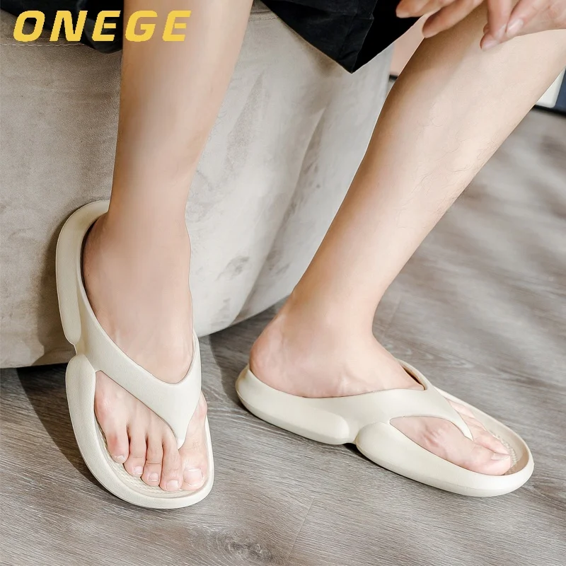 زوج من شباشب الزوجين الصيفية للرجال والنساء، شباشب صيفية جديدة قابلة للتنفس ومقاومة للاهتراء وغير قابلة للانزلاق للارتداء الخارجي، أحذية رجالية بسيطة مريحة ذات نعل سميك #2