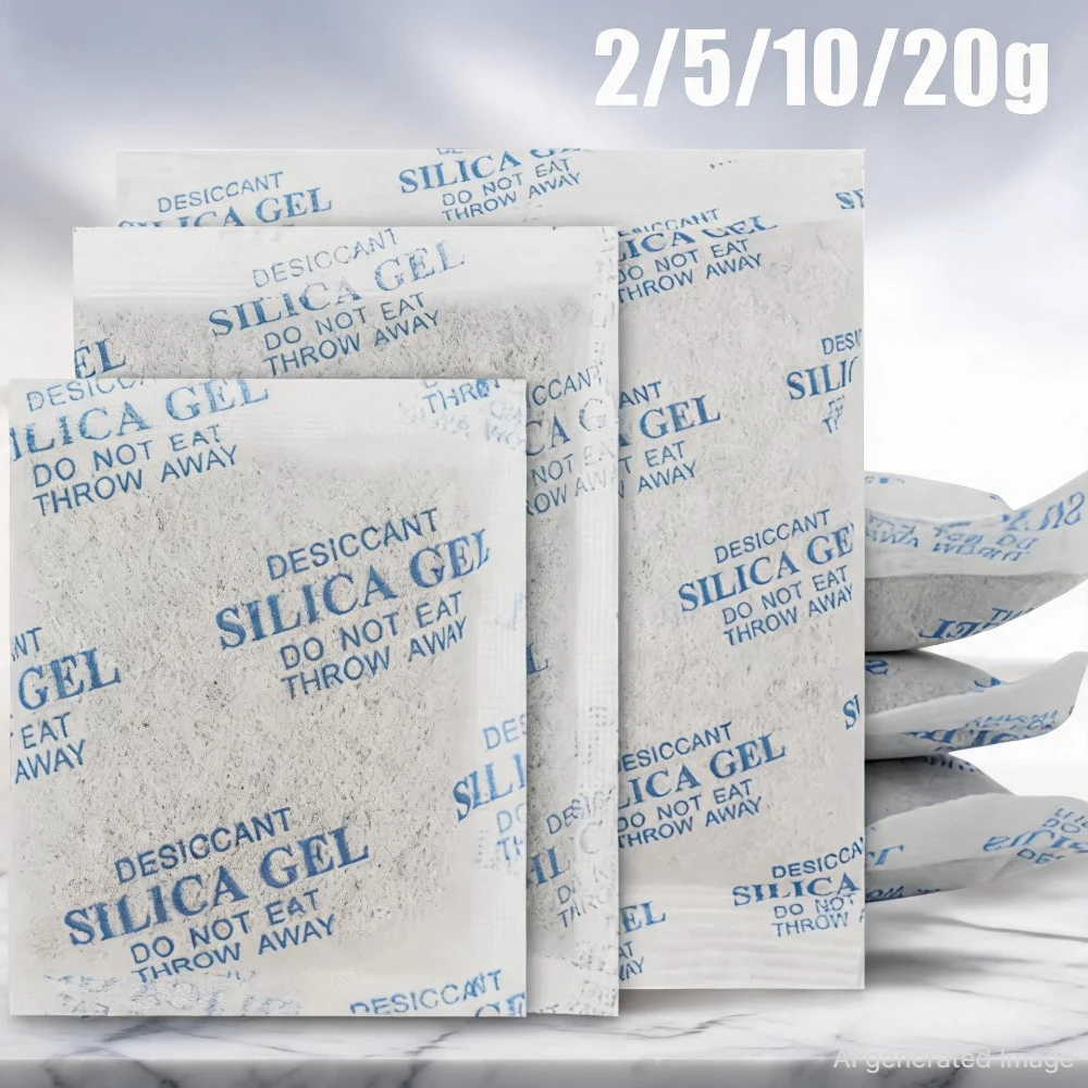 5/10/20g Lebensmittelechter Silikon-Trockenbeutel, Ungiftiger Feuchtigkeitsabsorber für Küche, Kleiderschrank, Wäschetrockner, Lebensmittel-Entfeuchtungsbeutel 2028