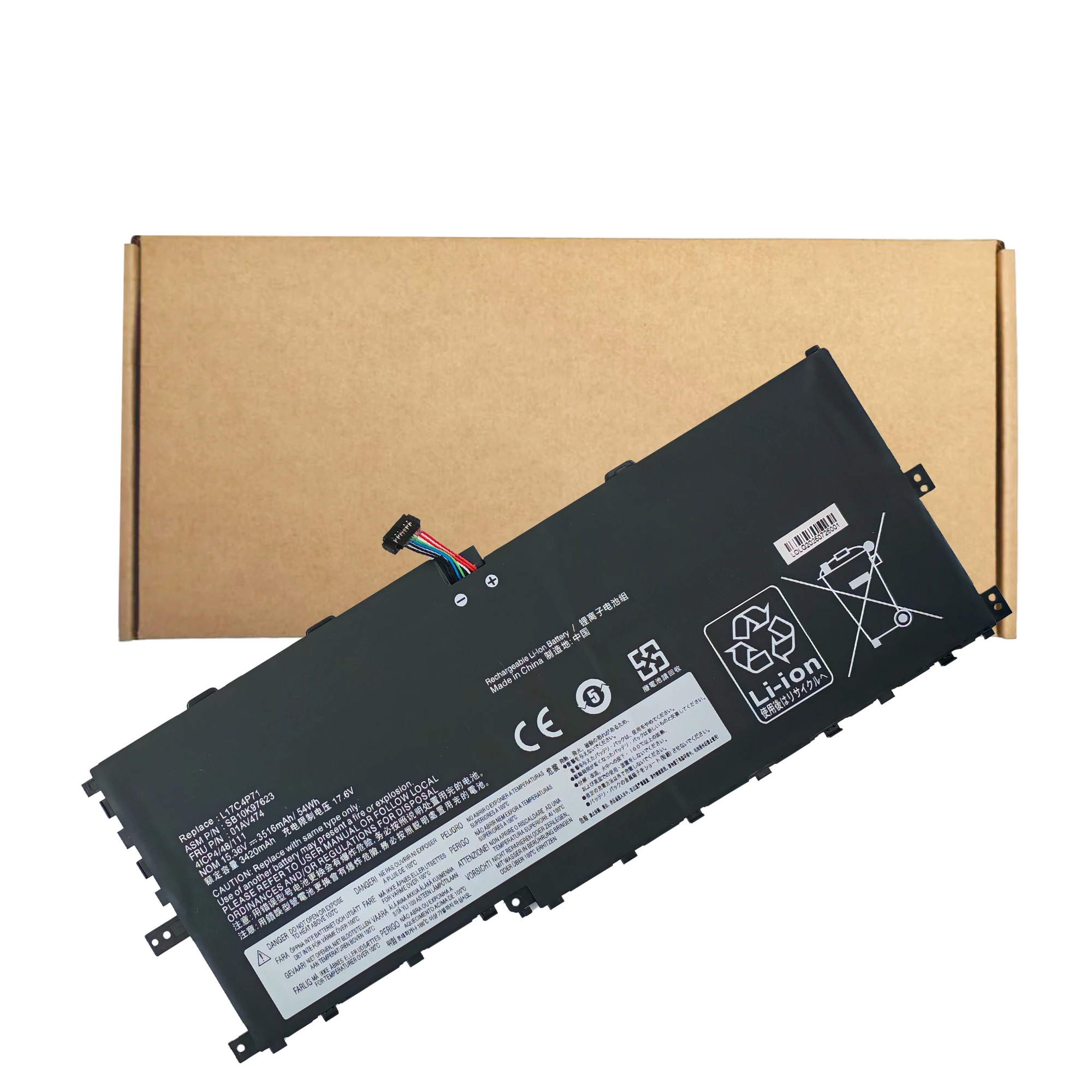 New 01AV411 01AV412 01AV413 Laptop Battery For Lenovo Thinkpad E470 E470C E475 Series SB10K97568 SB10K97569