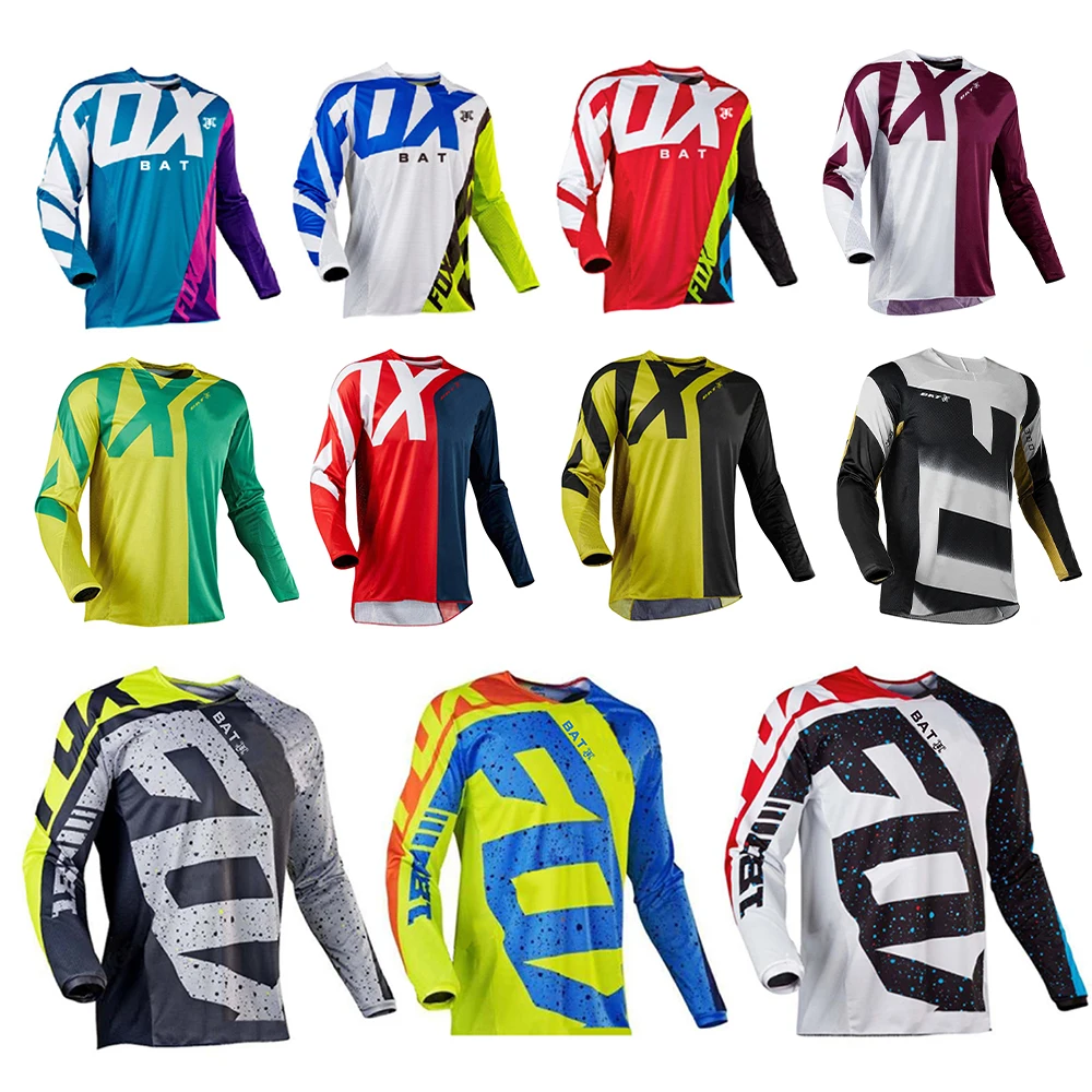 

Customize Men's Downhill Jersey MTB BAT FOX T-shirt Motocross Motorcycle Bike Jersey Cycling Clothing Maillot Ciclismo Hombre
