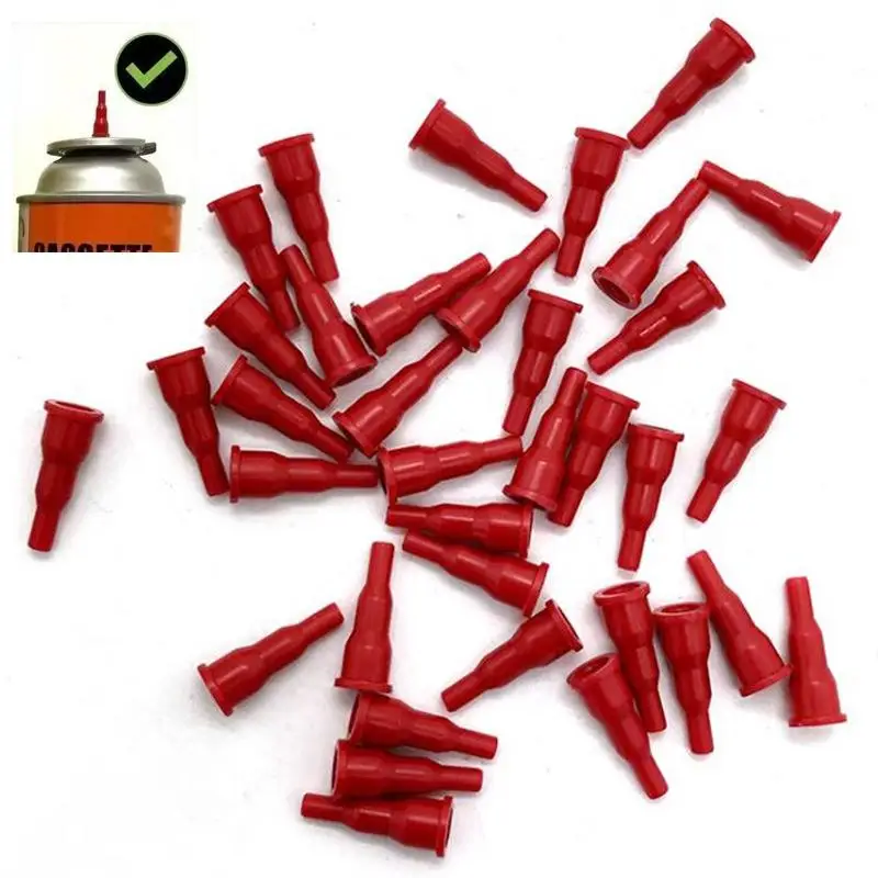 5/20/100Pcs Convert Cassette Tank Into Inflatable Tank Lighter Spray Head Reusable Butane Nozzle Adapter Gas Refill Head
