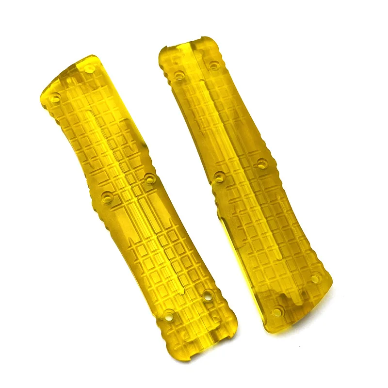 1 Piece Clear Acrylic Handle Scales for Microtech Combat Troodon – Precision-Fit, DIY Upgrade Parts