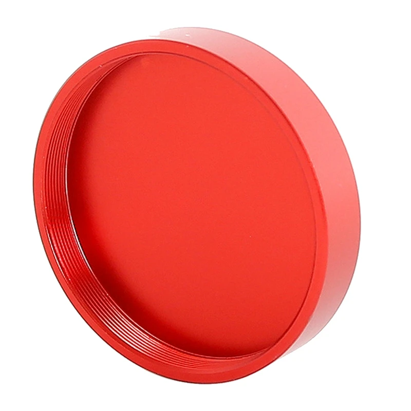 Fully Metal Telescope Lens Dust Cap Protection Cover M48X0.75Mm For Astrophotography Replacement Accessories Red