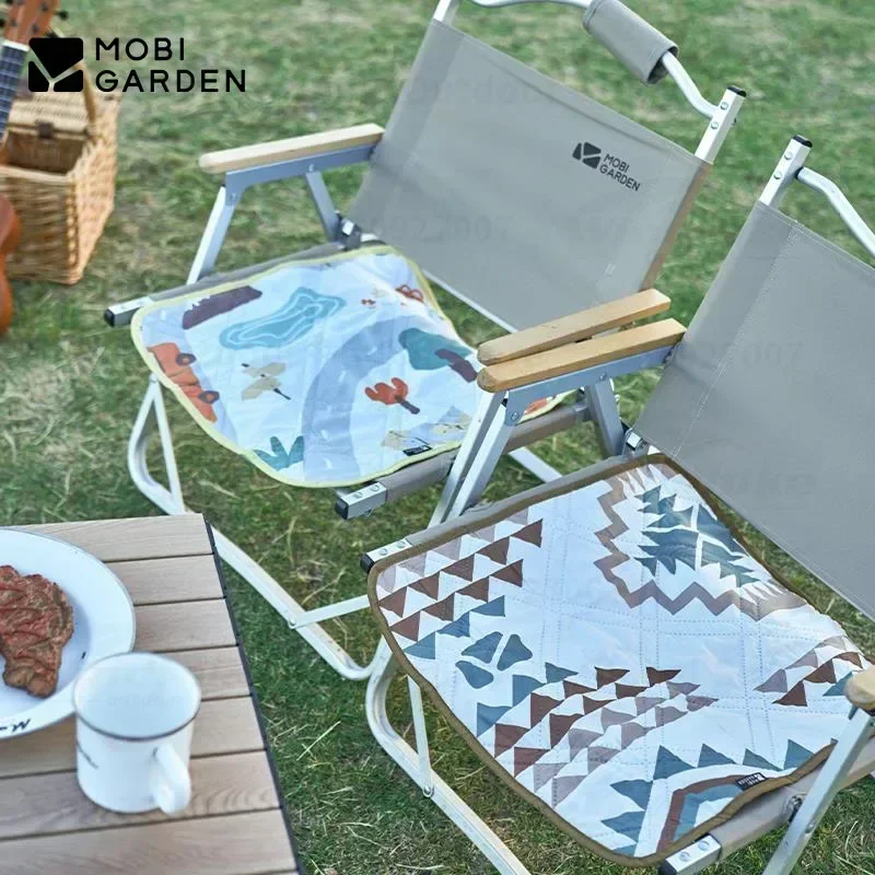 MOBI GARDEN Camping Outdoor Chair Cushion 90g Park Picnic Machine Washable Floor Mat Ultrasonic Portable MoistureProof Mattress