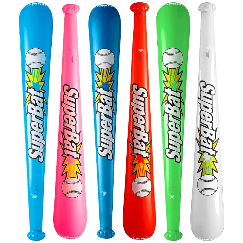 6 teile/satz aufblasbare Baseballs chläger aufblasbare Hammer Stick Ballon Spielzeug Karneval Party Kinder Geburtstags geschenke Pool Wasserspiel Spielzeug