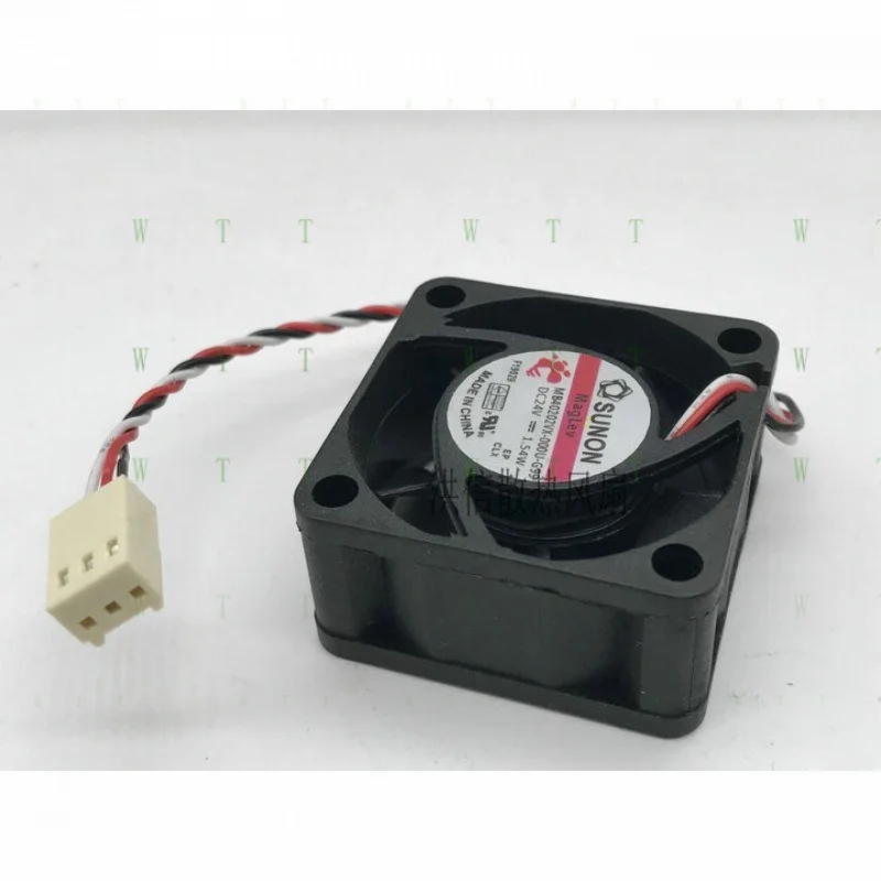 H 1 PCS  FOR  SUNON Fan MB40202VX-000U-G99  DC24V 1.54W 4020 4 CM 3 Pin Cooling fan