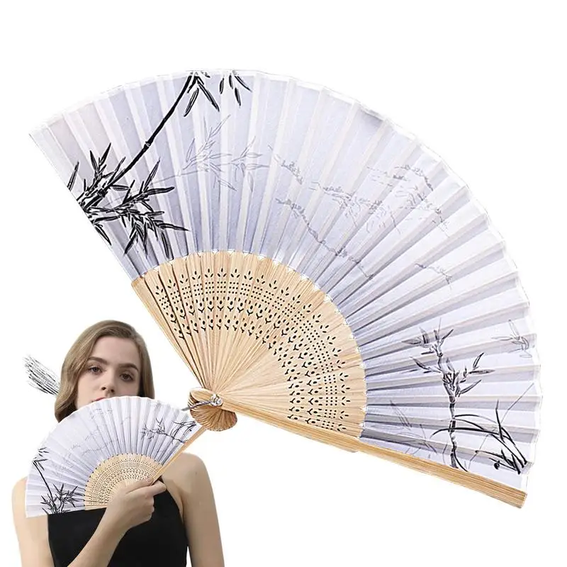 Eastern Hand Folding Fan Ancient Chinese Style Chinese Style Handled Fan With Tassels For Bedroom Offices Home