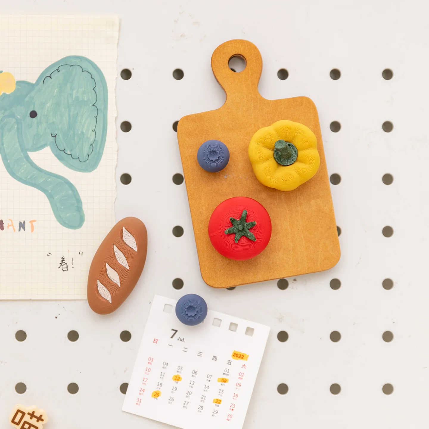 6pcs/set Creative 3D Simulated Mini Fruits Vegetable Food Diy Magnetic Fridge Magnets Can Fix Photos Notes Cards Home Decor Gift