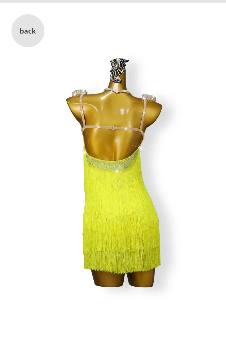 2026 Neues Latein-Tanzkleid für Mädchen, Damen-Tanzkostüm, Samba-Kostüm, formeller Ballroom-Rock für Erwachsene, Tanzkleidung, Bühnen- und Abschlussball-Kurzkleid – Detail 10