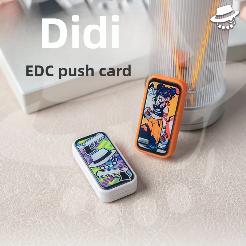 

LZEDC Didi Da 3D Printed Direct Push Mechanical Fingertip Card Pushing Decompression Desktop Toy