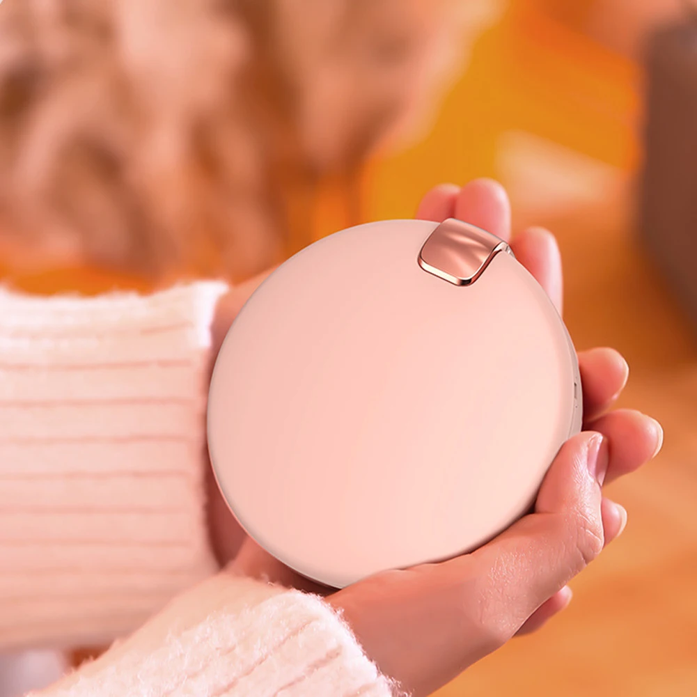 

Карманная грелка для рук 5000 мАч, внешний аккумулятор, зеркало для макияжа, дизайн, уличная охота, кемпинг, Рождественский подарок, горячий обогреватель для рук