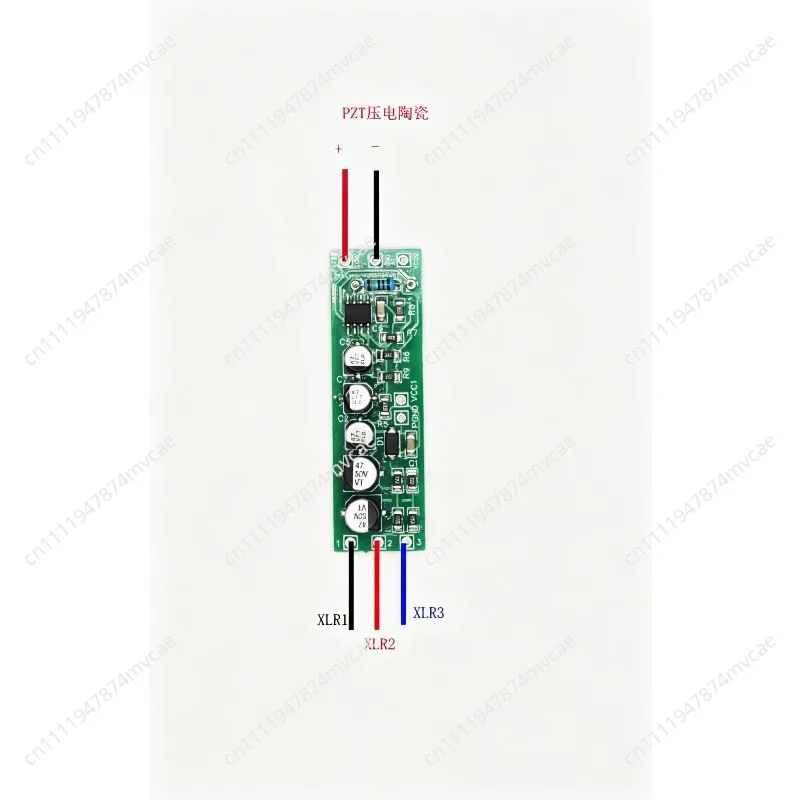 DIY  Underwater Microphone Feng Shui Hearing Underwater Pickup PTZ High Impedance Piezoelectric Ceramic Front, Circuit Board