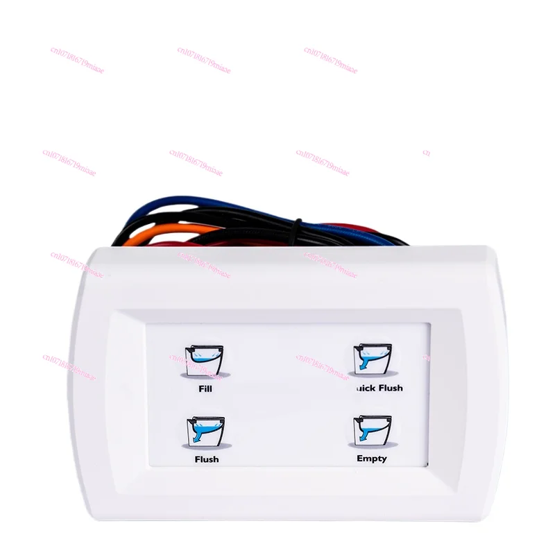 Yacht toilet control panel switch 12V24V intelligent switch toilet cycle accessories