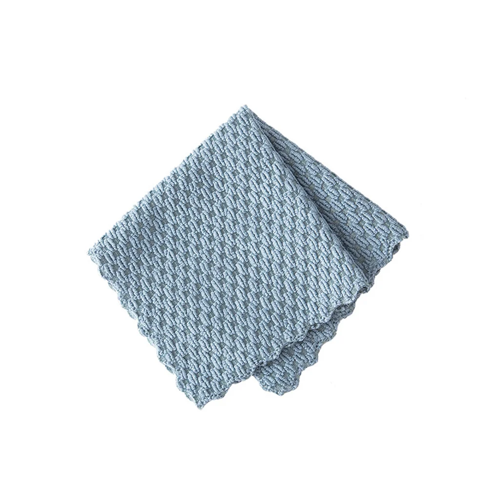 

6Pcs Insulation Effect Absorbent Dishcloth Effective Clean for Kitchenware Cookware Utensil Glass Blue Absorbent Dishcloth