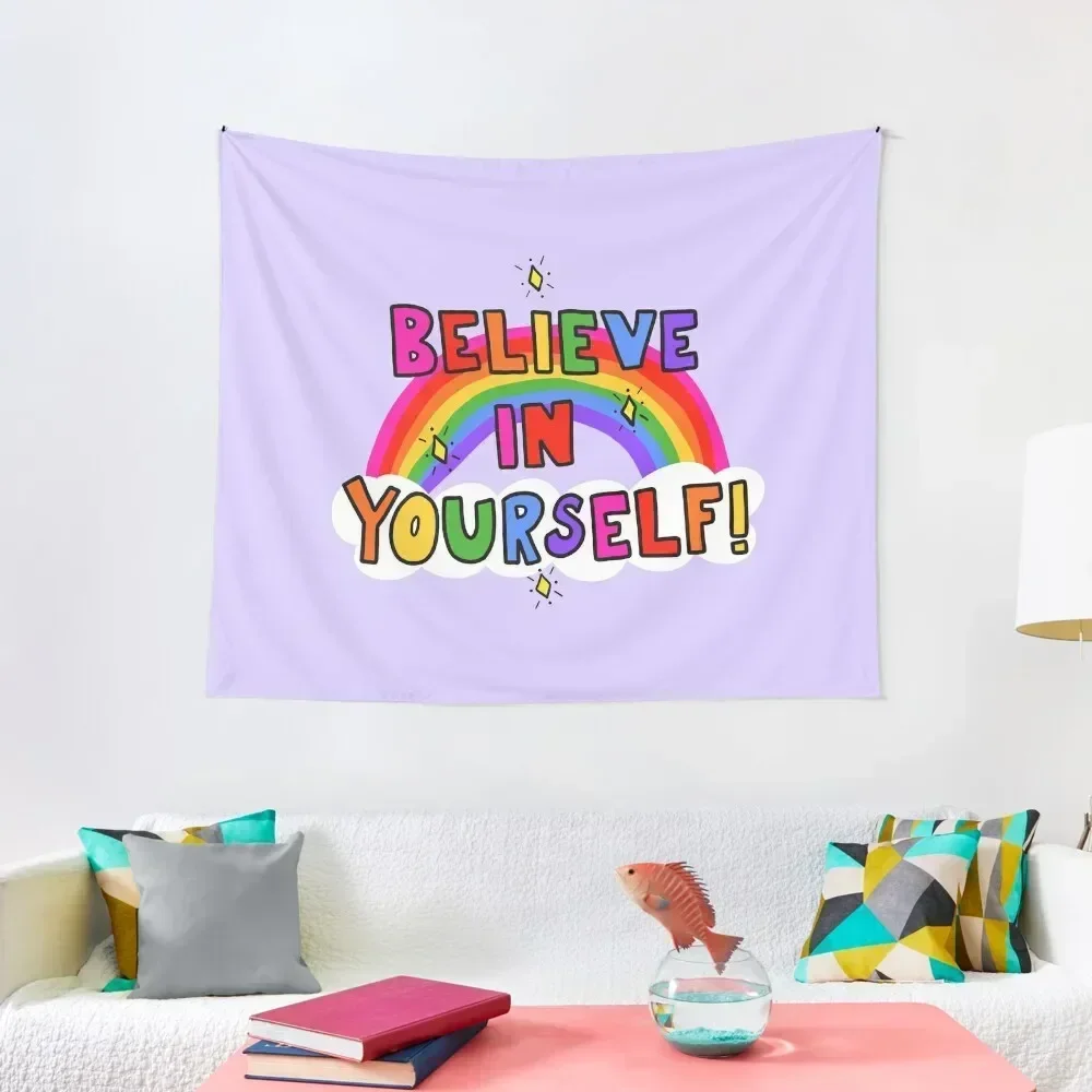 Believe In Yourself Tapestry On The Wall Room Decorations Aesthetics Bed Room Decoration Home Decoration Tapestry