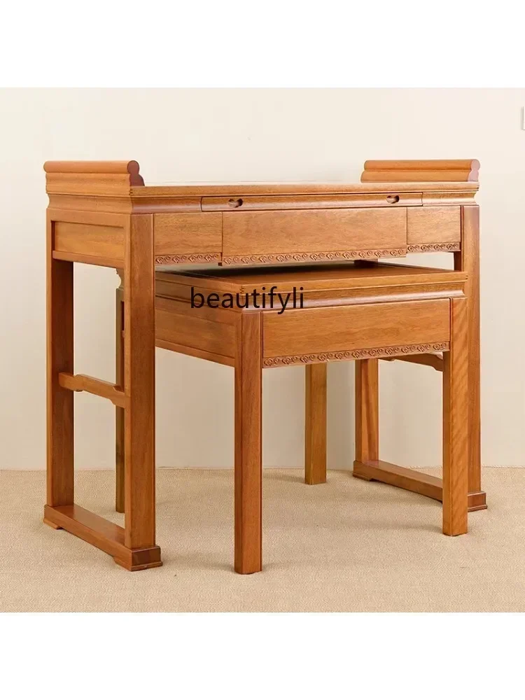 

57 Solid Wood Middle Hall Altar Home New Chinese Buddha Table Altar Buddha Niche living room furniture