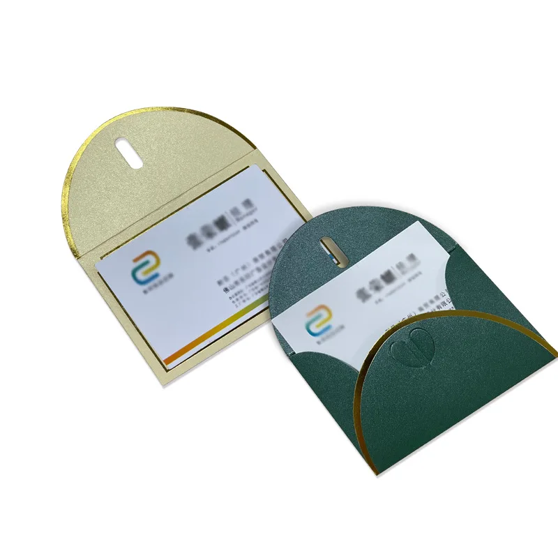 Customized Pearlescent Paper Envelope Custom Printing Membership Card Holder Stamping Invitation Business Hi