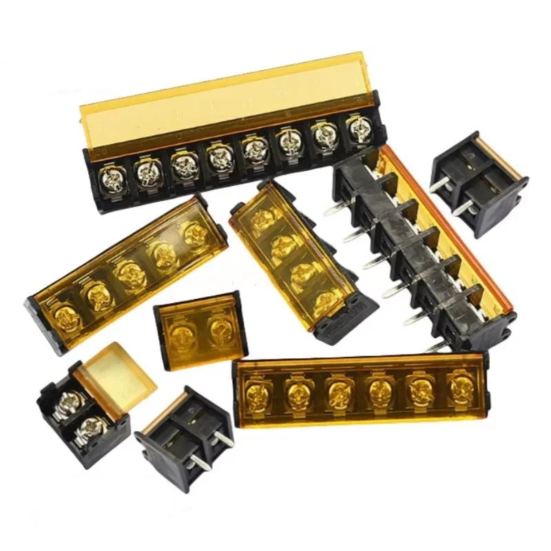 5-20pcs HB-9500 HB9500 9.5mm Pitch Terminal Block Connector with Cover Barrier Type with Cover Power 2 3 4 5 6 7 8 9 10Pin