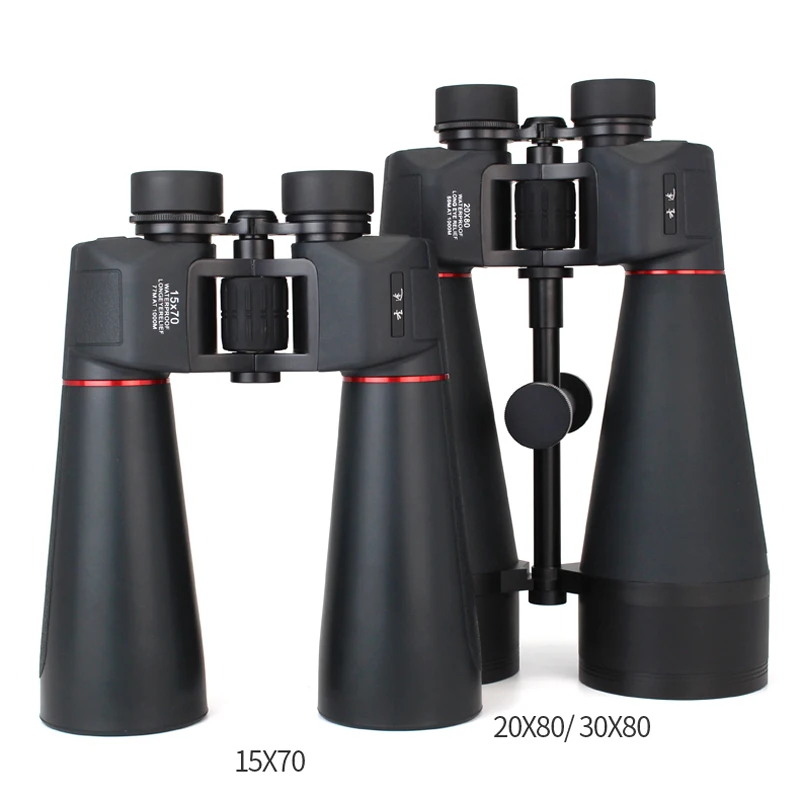 15X70/20X80/30X80 Binoculars Reinforced Version Waterproof High Power HD Spyglass Central focusing TelescopeLarge-Caliber New