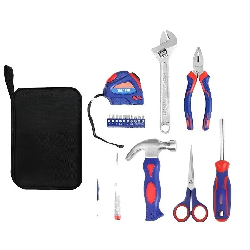 

For 18-PC Steel Hardware Tools Set Household Hand Tool for Home Repairing