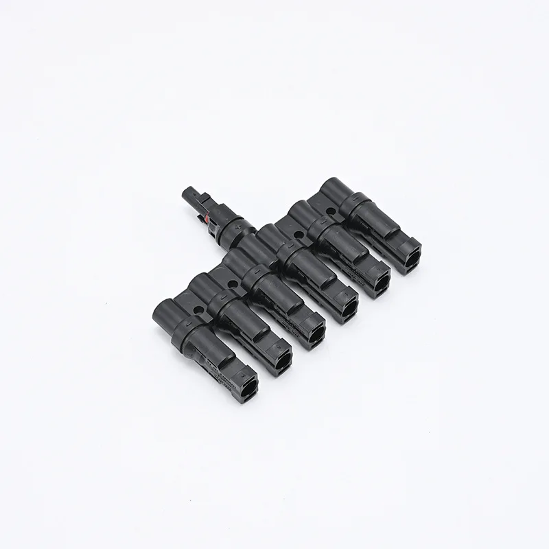 photovoltaic connector connector 7-way parallel plug 6 and 1 solar photovoltaic panel bus assembly