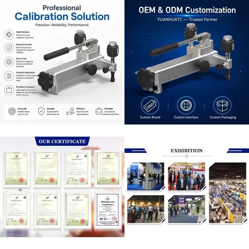 for YH120S All-in-One Handheld Pressure Calibration Pump Precision Air Vacuum Calibration System for Power and Chemical