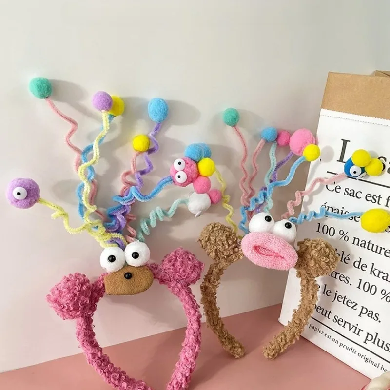 Creative and Quirky Little Monsters, Children's Super Cute and Adorable Headband Cute Wash Face Hoop Winter Hair Accessories