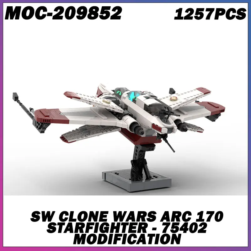

Горячий фильм MOC, строительный блок, серия космических кораблей, белый космический корабль, креативная модель кирпича, образовательная игрушка на день рождения, MOC-209852, 1257 шт.
