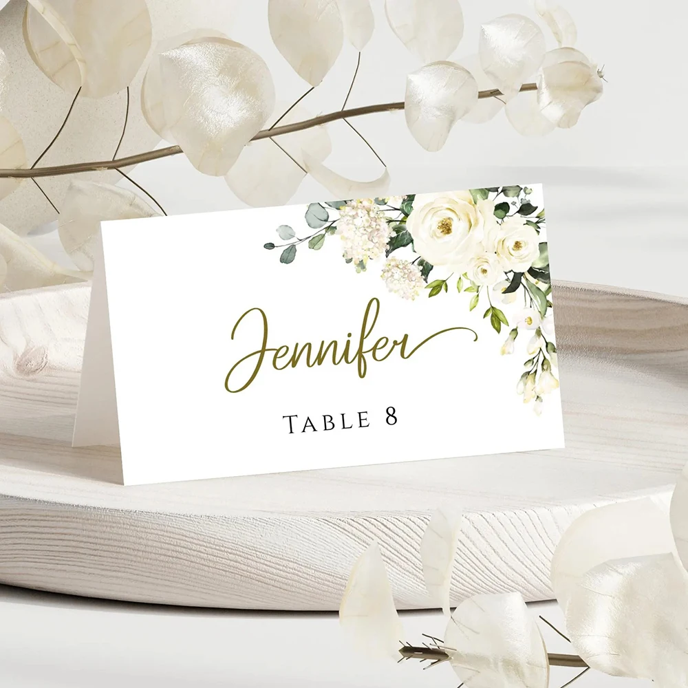 

Custom Wedding Place Cards Modern Table Name Card Custom Name Tags Elegant Table Decor Name Place Setting for Events Engagement
