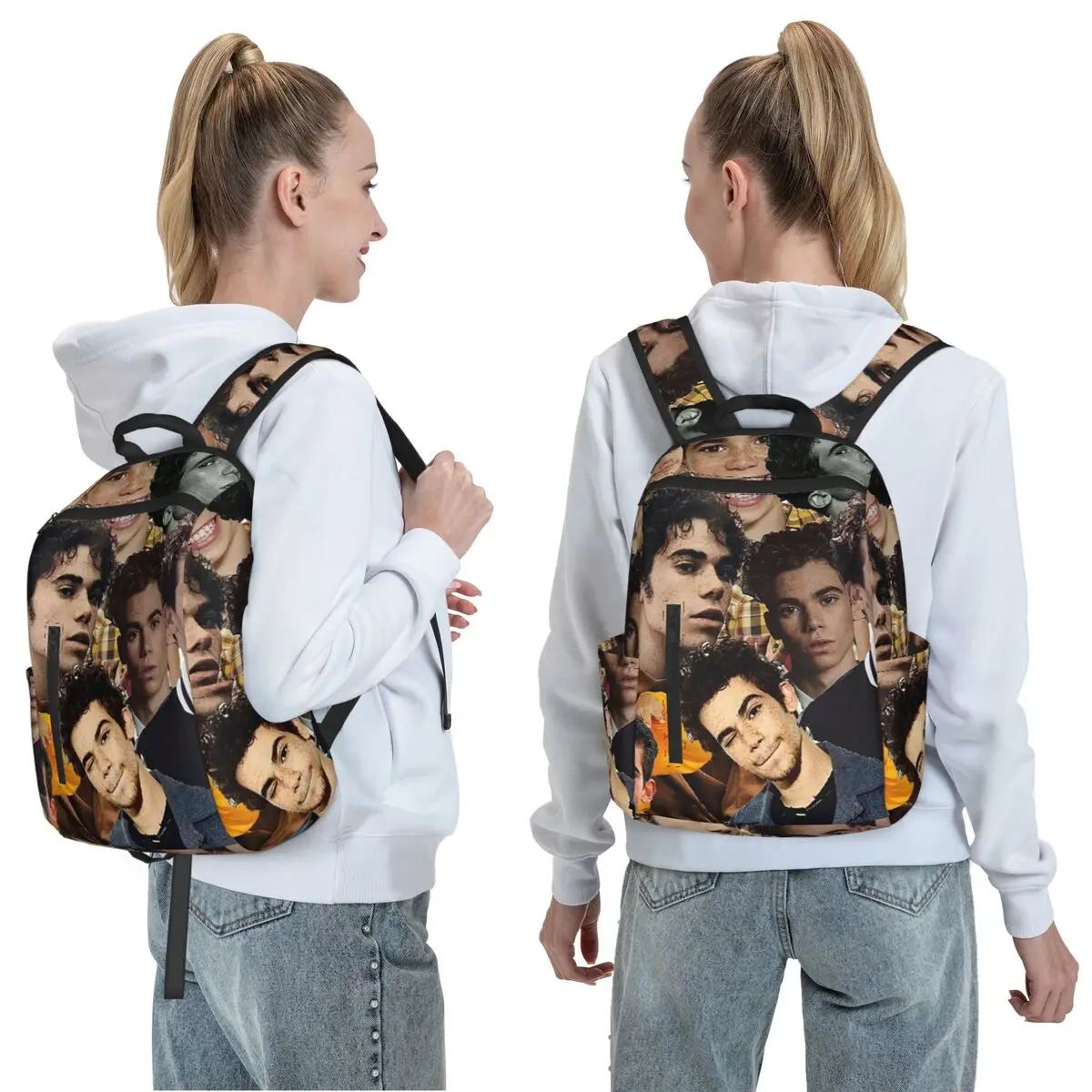 Cameron Boyce Collage Design 2019 Backpack Daypack Large Capacity Kids BookBag School Bag Shoulder Bags for Men Women