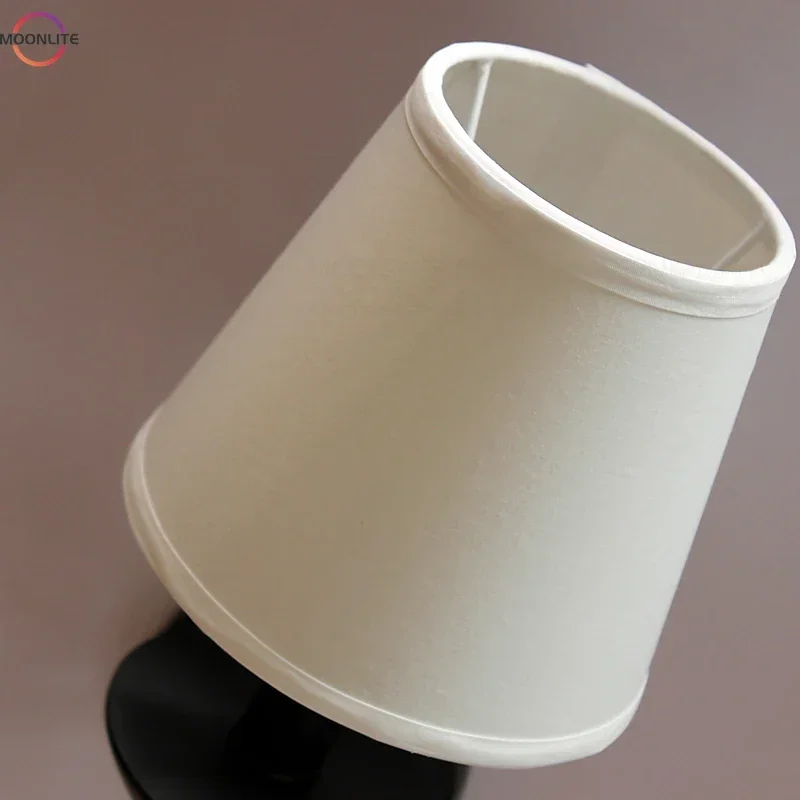 MIN American Iron Wall Lamp Bedroom Bedside Lamp Living Room Fabric Lampshade Wall Decorative Lighting