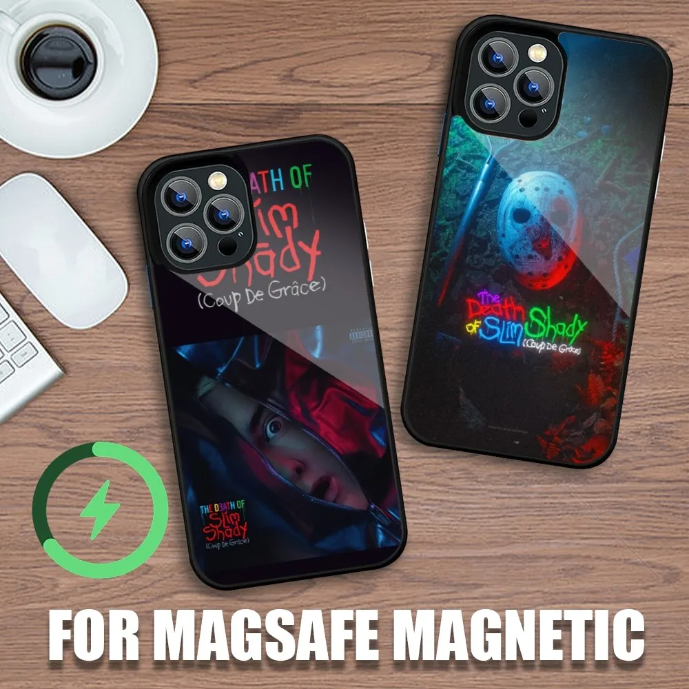 Eminem The Death Of Slim Shady Phone Case For iPhone 11 12 13 14 15 Plus Pro Max Charging Magsafe Magnetic Wireless Cover