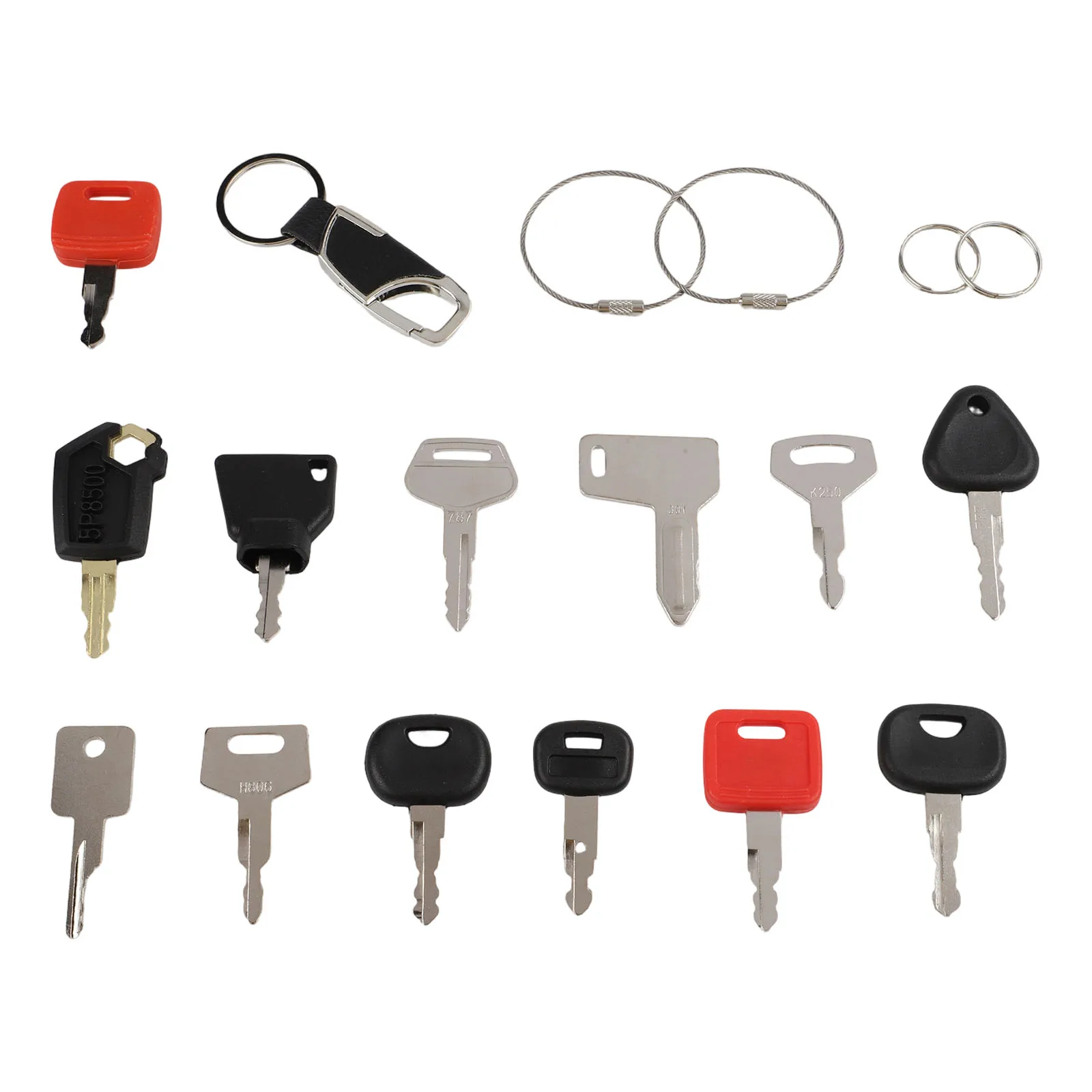 13PCS/set  Ignition Key For Construction Machinery  Tractors And Excavators Replacement  Car Master Key Ignition
