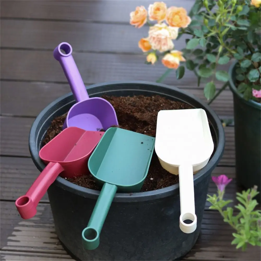 Practical Thickened Soil Scoop Ergonomic Lightweight Garden Hand Shovel Multifunctional Plastic Flat Spatula