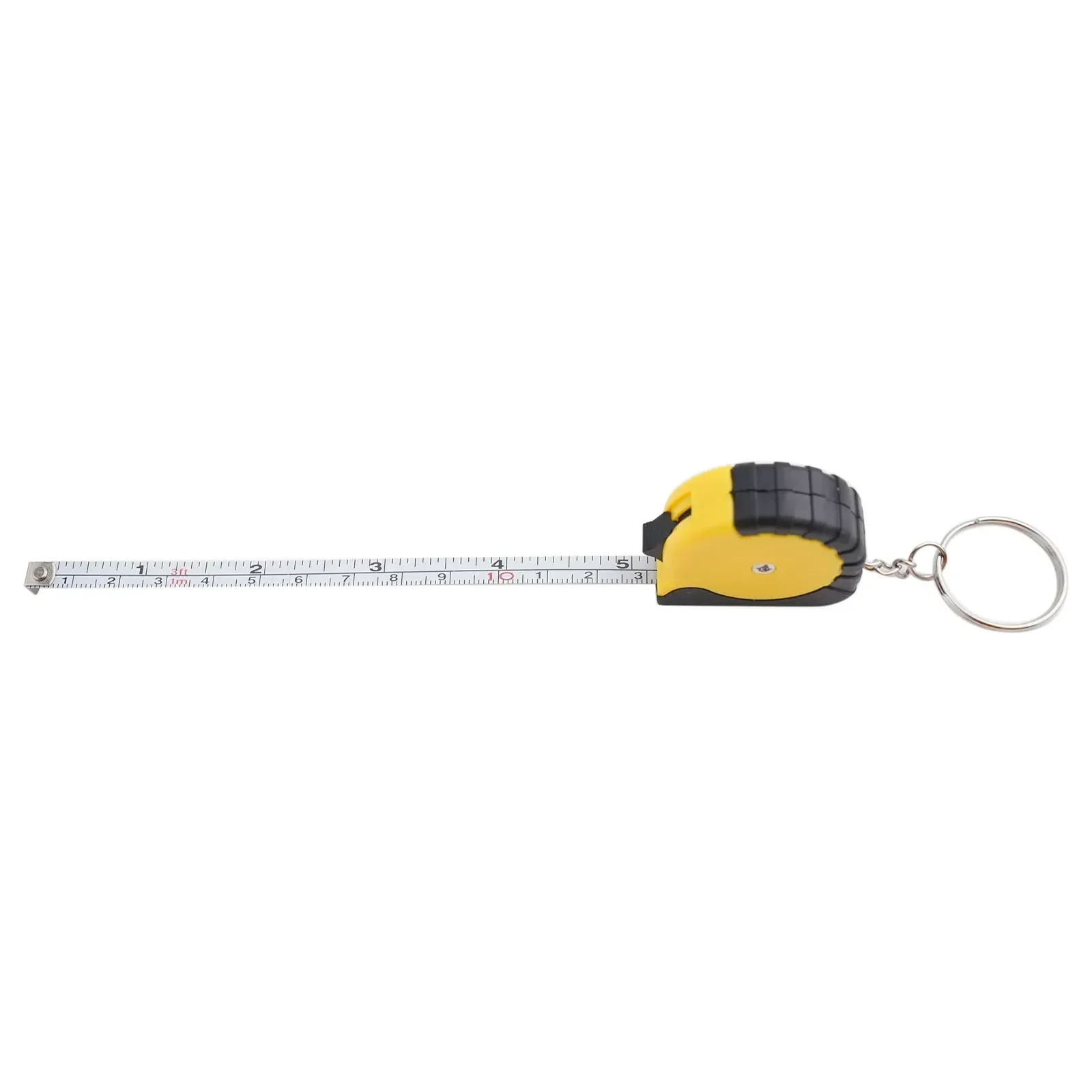 Keychain Ruler Metric Inch Tape Sturdy Construction Versatile Keychain Feature Compact Design Dual-sided Measurement