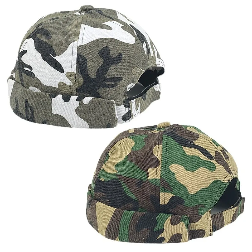 Fashion Melon Skin Hat Adjustable Hip Hop Docker Cap Brimless Sun Hat Outdoor