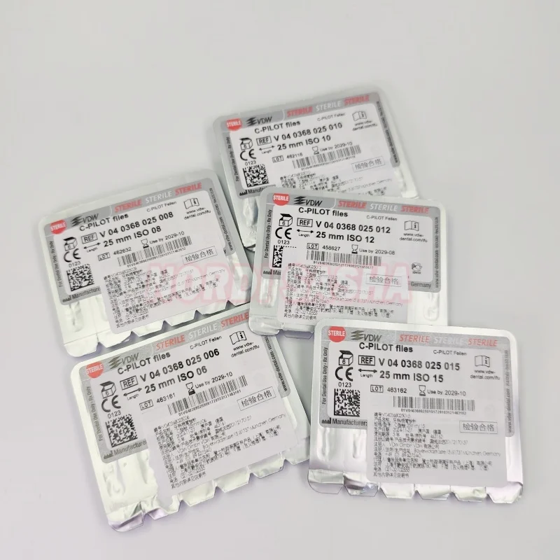 1 Pack VDW STERILE C-PILOT Files Stainless Steel Dental VDW C-PilotEndo Files For Probing In Calcified Root Canals