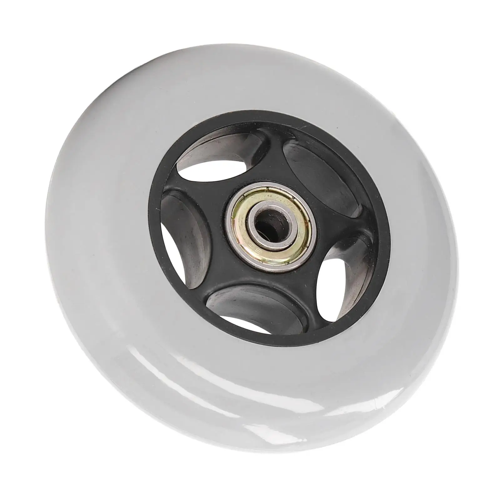 4in Rubber Wheelchair Wheels - Low Noise Castor Replacement for Rollators & Trolleys